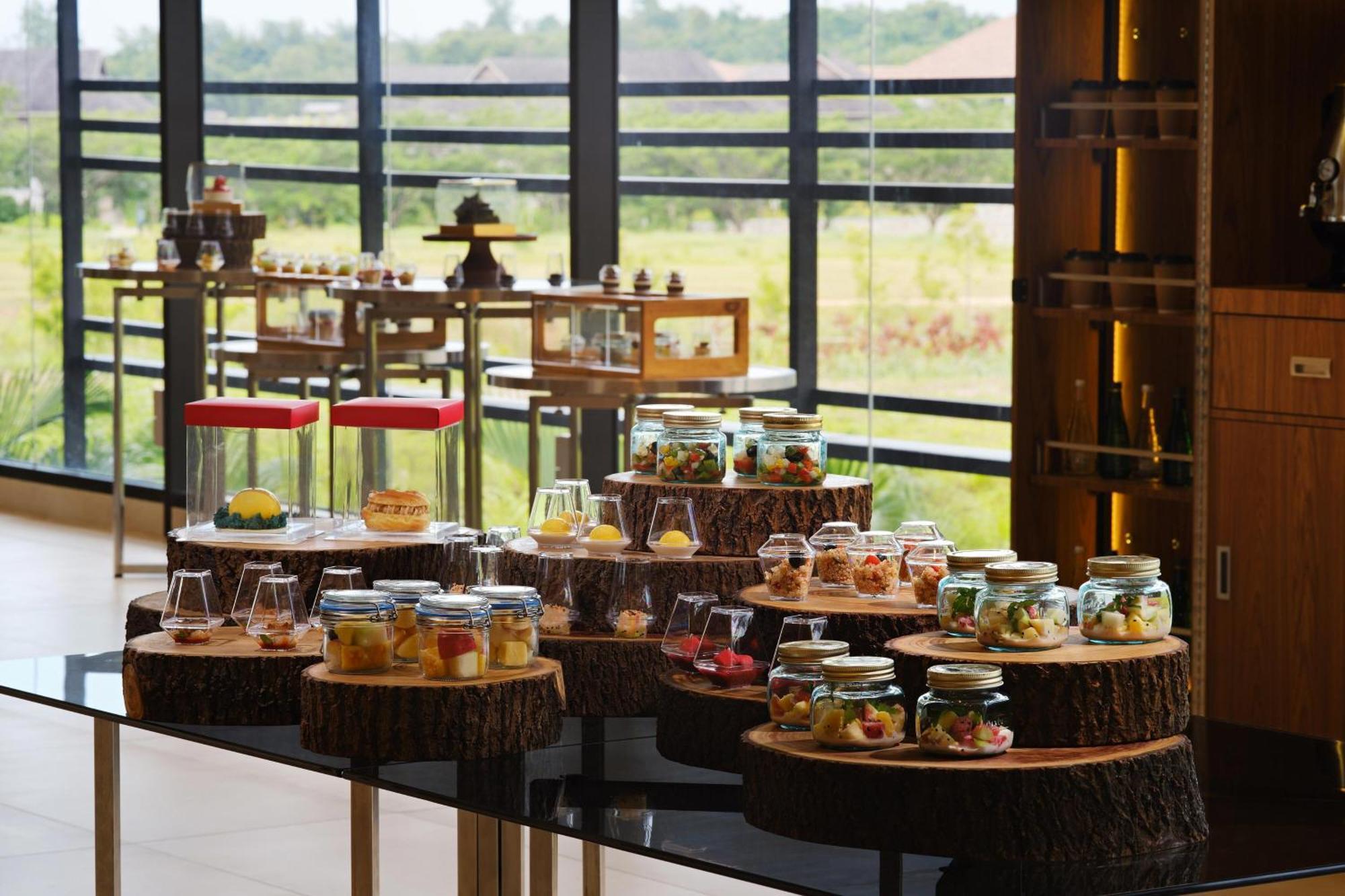 The Westin Desaru Coast Resort Exterior photo A dessert buffet
